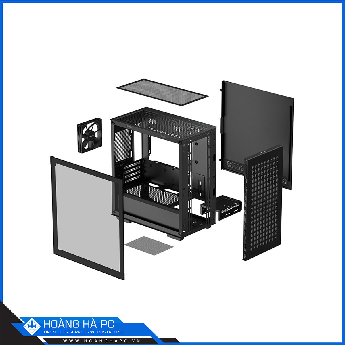 Vỏ case Deepcool CH370 Black - 1 FAN (Mini Tower/ Màu Đen)-7