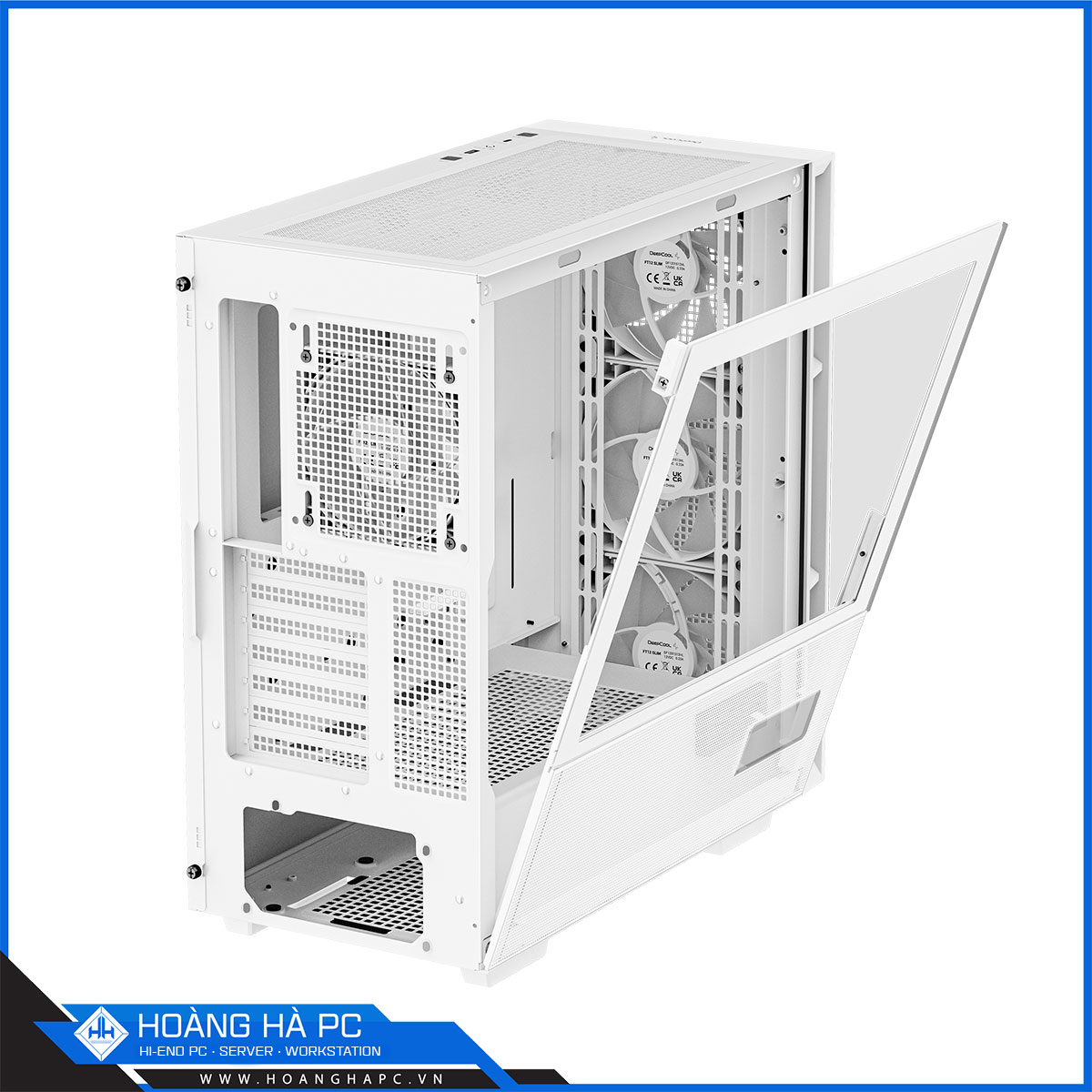 Vỏ case Deepcool CH560 DIGITAL WH White - 4 FAN ARGB-5