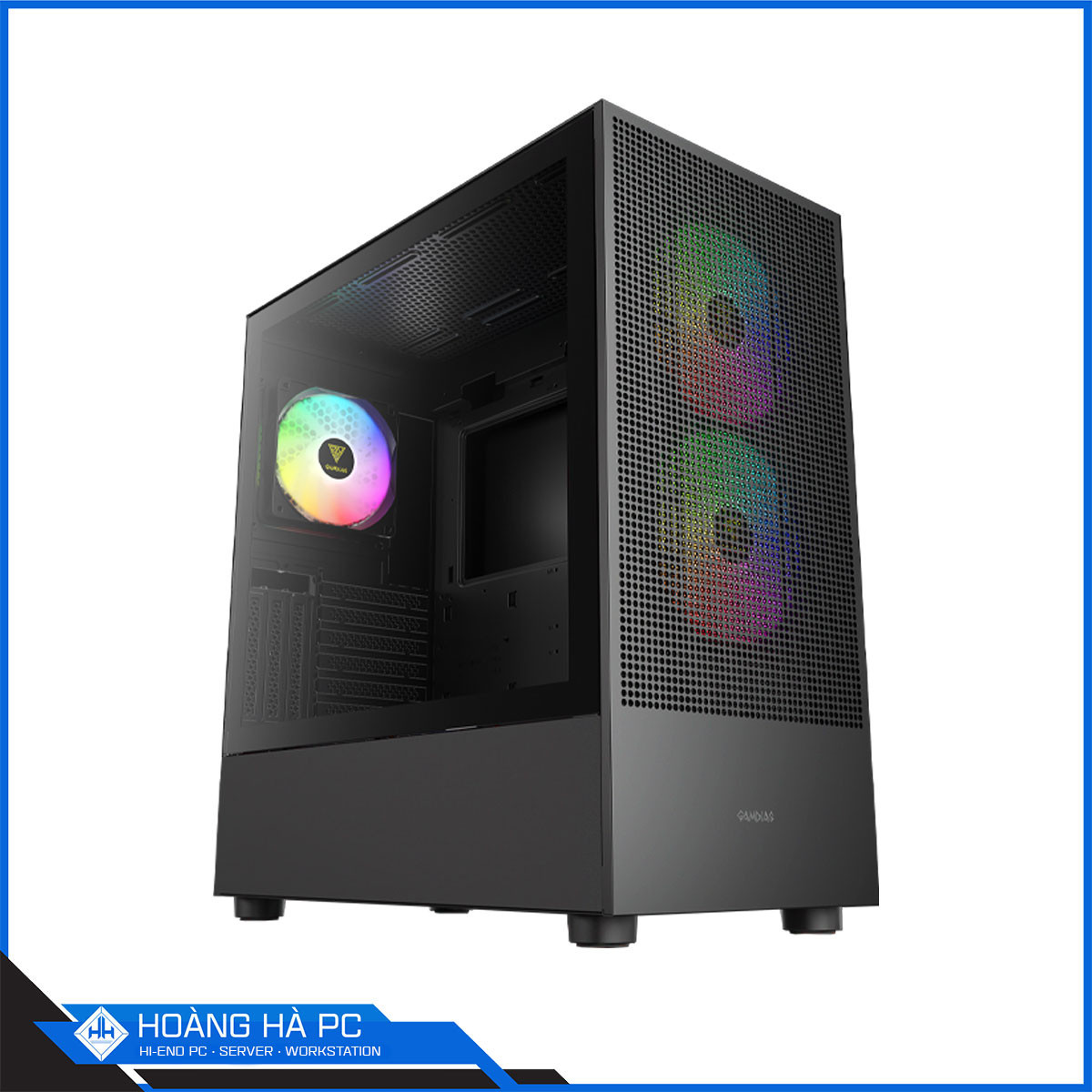 Vỏ Case Gamdias TALOS E3 MESH ELITE BLACK - 3 FAN ARGB (Mid Tower/ Màu Đen)-2