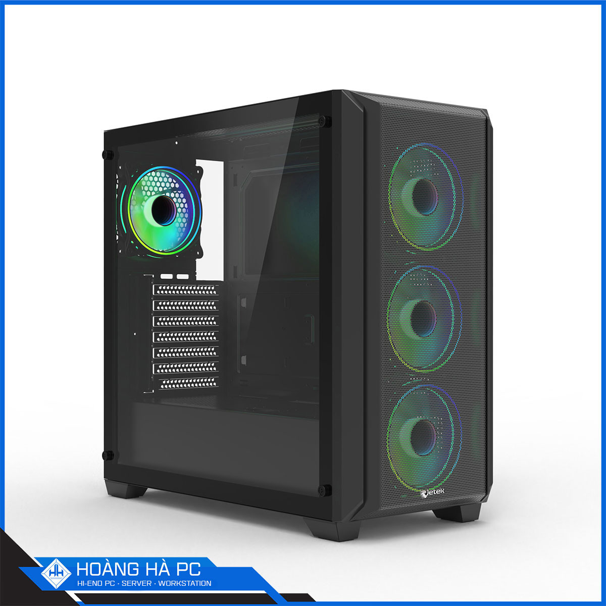 Vỏ Case JETEK CSGO2 - Z7 Black (Mid Tower/ Màu Đen) -  3 FAN