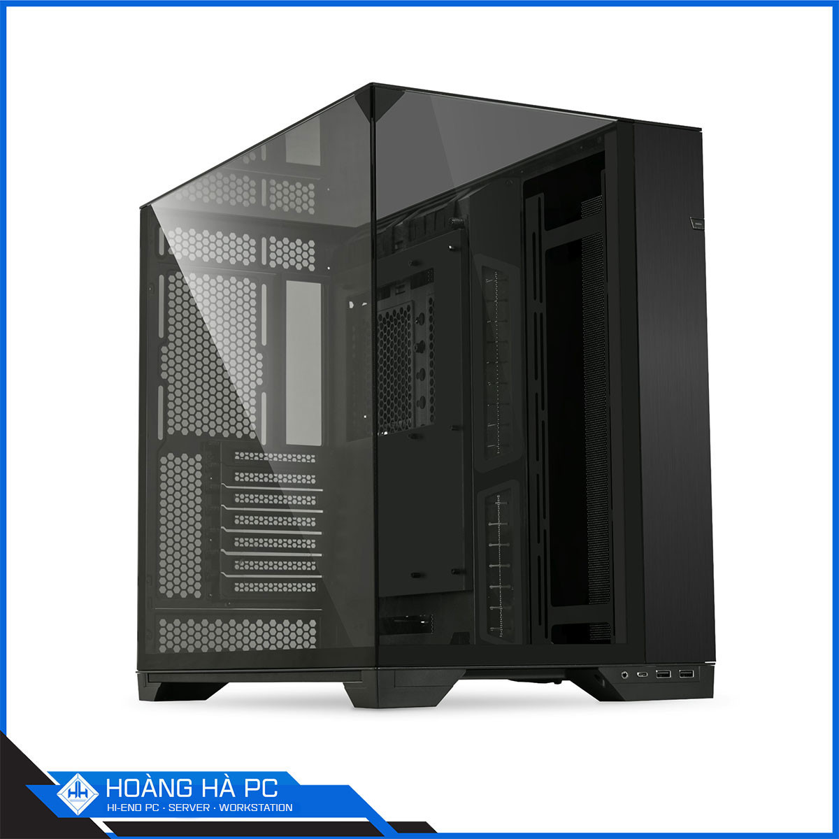 Vỏ case Lian Li O11 Vision Black - No Fan