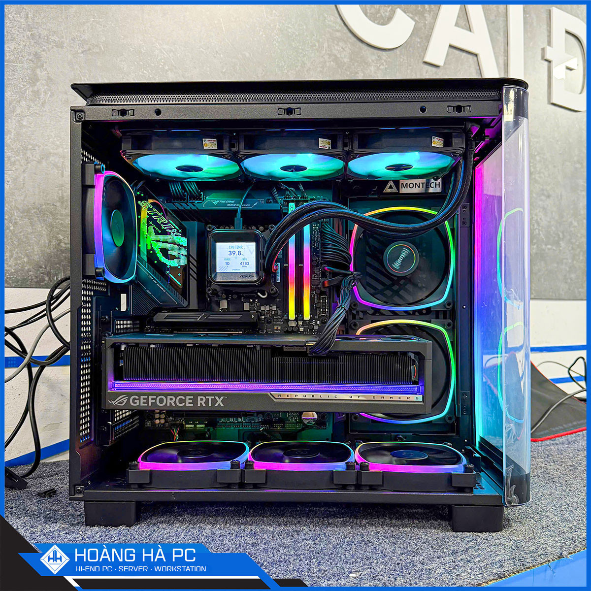 Vỏ Case Montech KING 95 PRO Black (Mid Tower/ Màu Đen) - 6 FAN ARGB-3