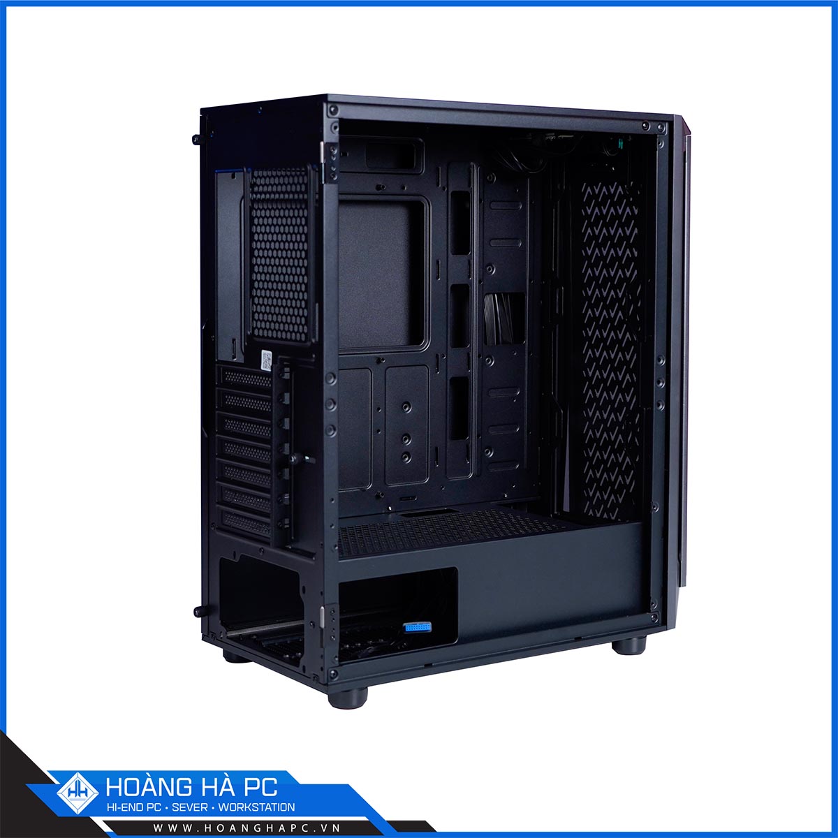 Vỏ Case Segotep Gank 6 Black (Mid Tower/Màu Đen/No Fan)-3