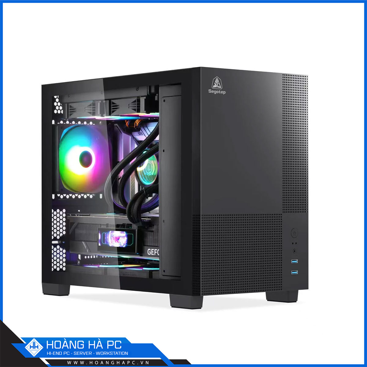 Vỏ case Segotep Memphis-S Black (Mini Tower/ Màu đen)