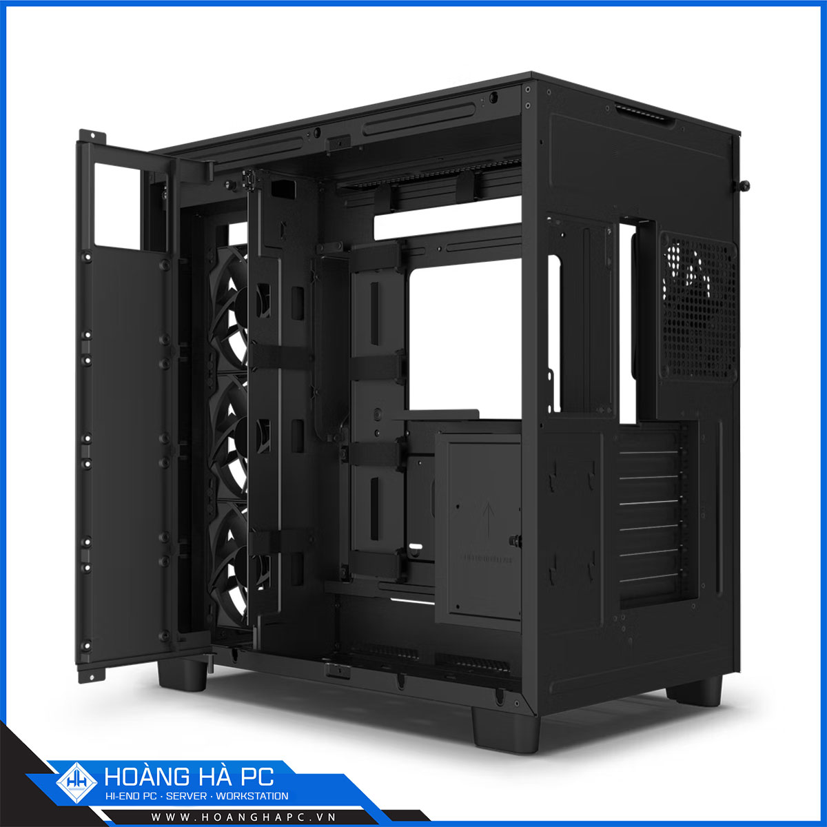 Vỏ máy tính NZXT H9 Flow Black (Mid Tower/Màu Đen/ 4 Fan)-4