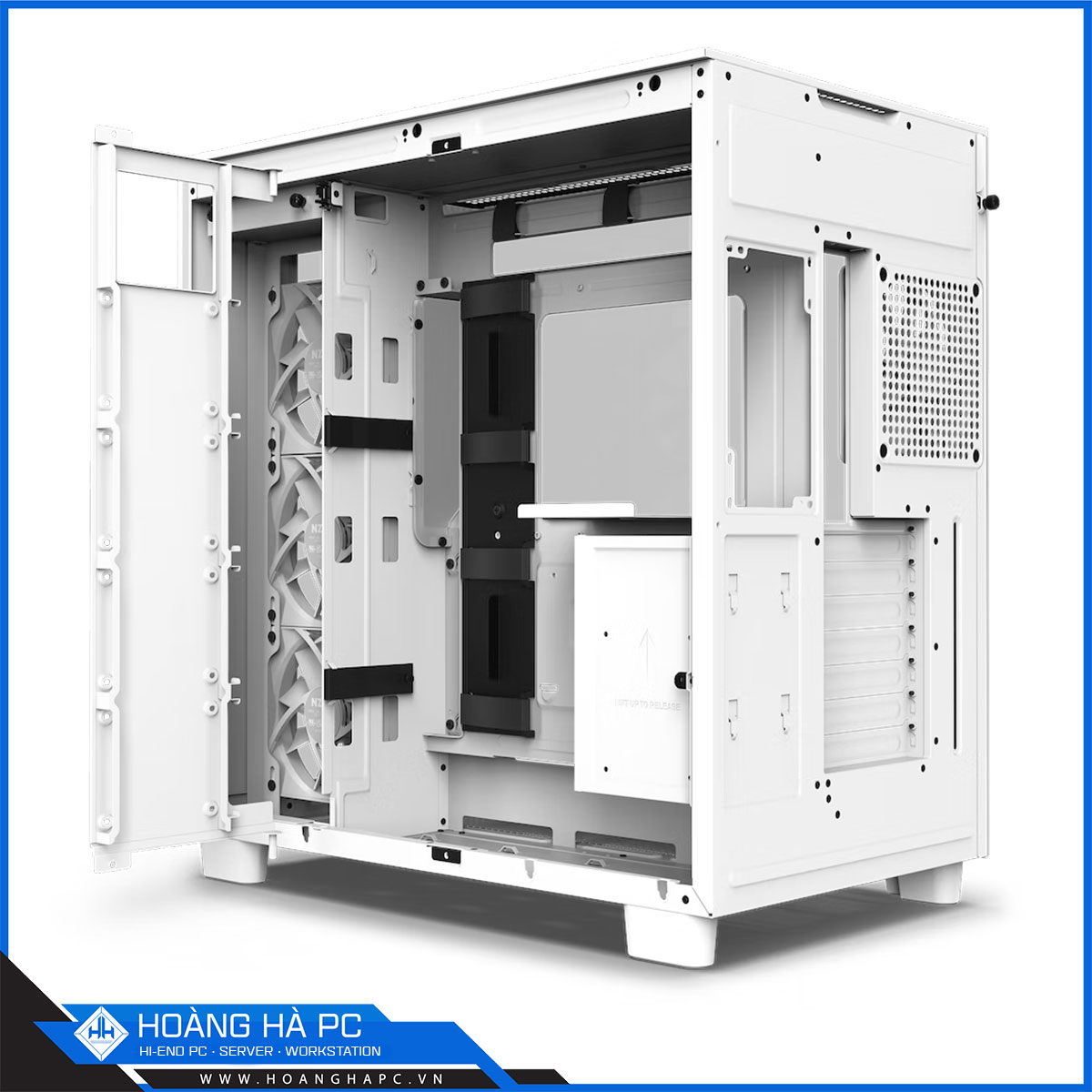 Vỏ máy tính NZXT H9 Flow White (Mid Tower/Màu Trắng/ 4 Fan)-4