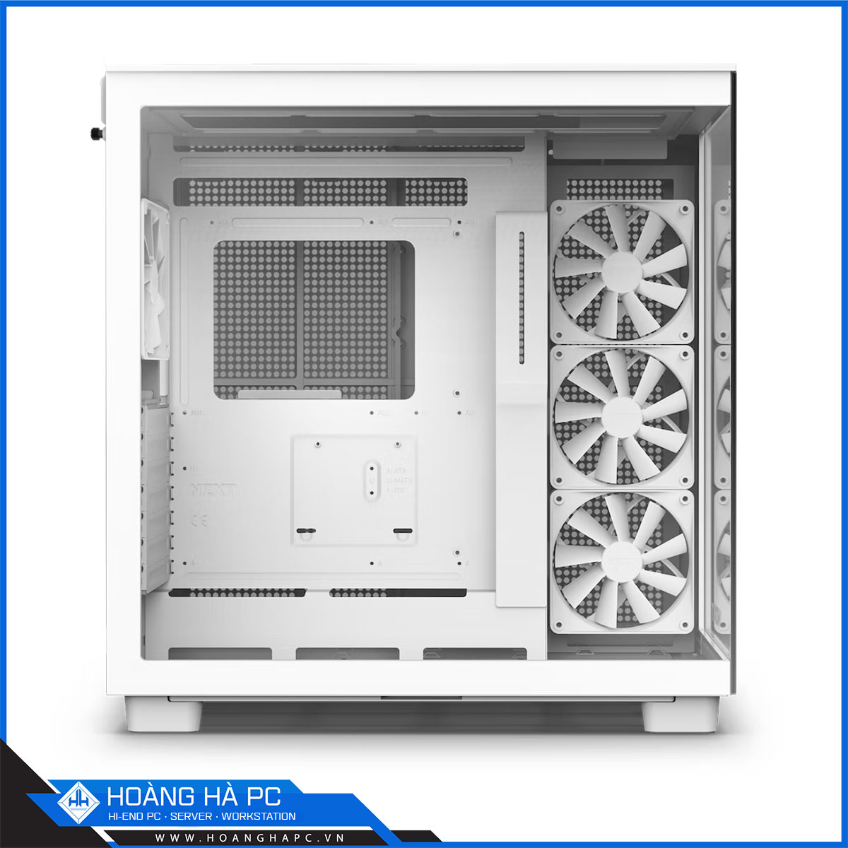 Vỏ máy tính NZXT H9 Flow White (Mid Tower/Màu Trắng/ 4 Fan)-6