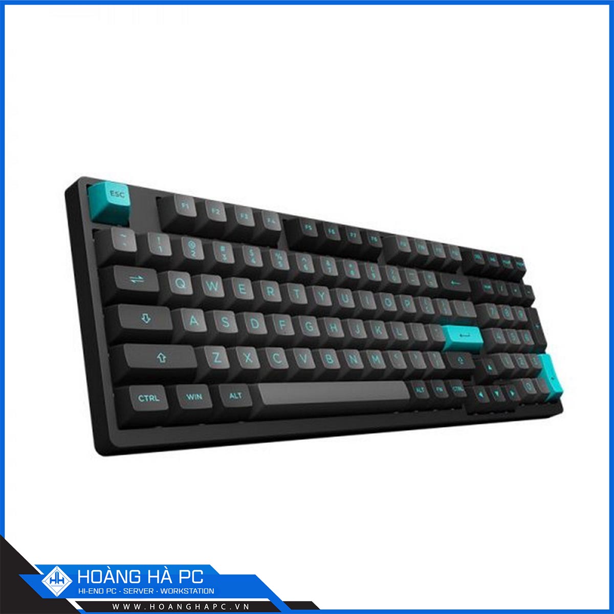 Bàn phím cơ AKKO 3098B Multi-modes Black & Cyan (Akko CS sw - Jelly Pink)-3