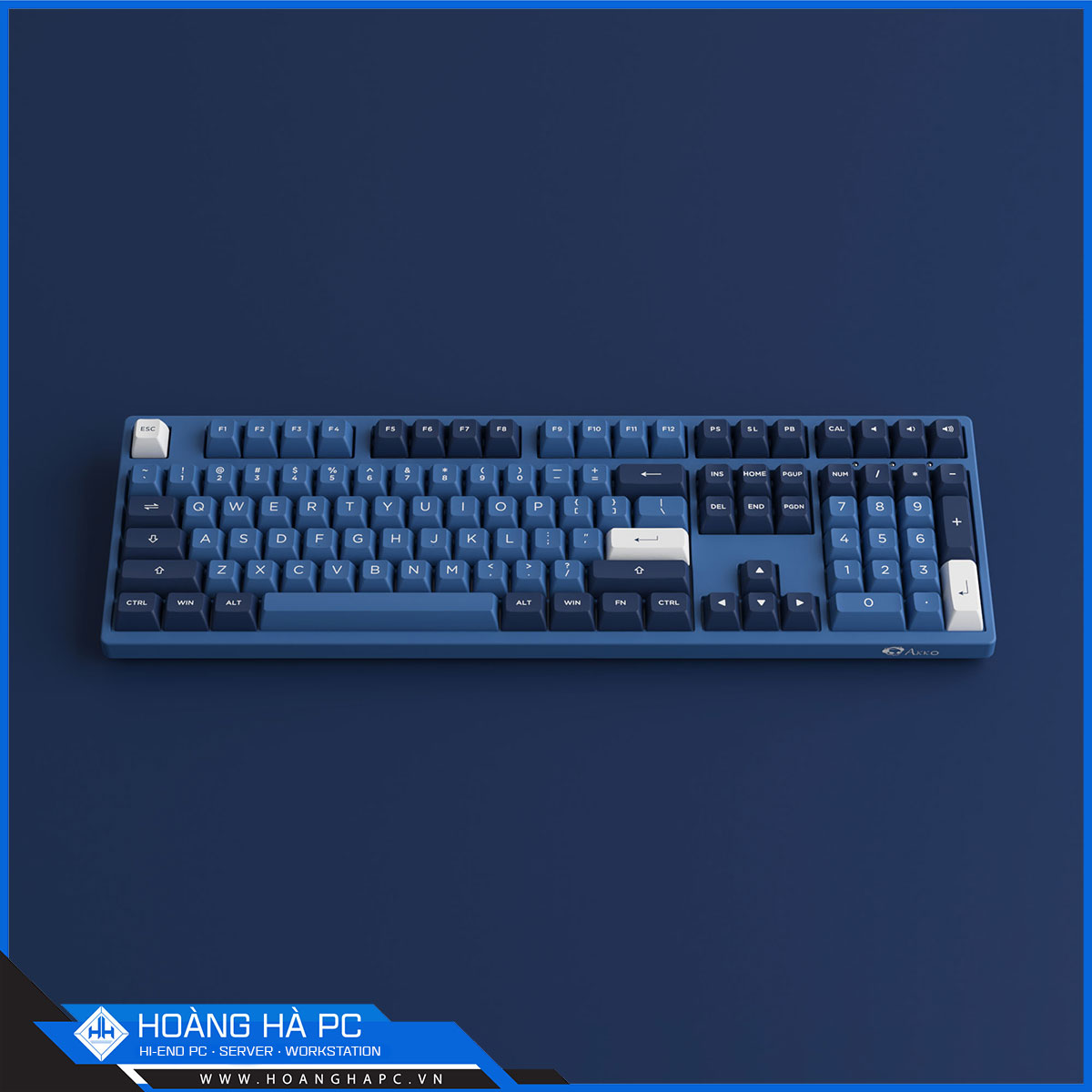 Bàn phím cơ Akko 3108 RF Ocean Star - Cream Blue Switch-2