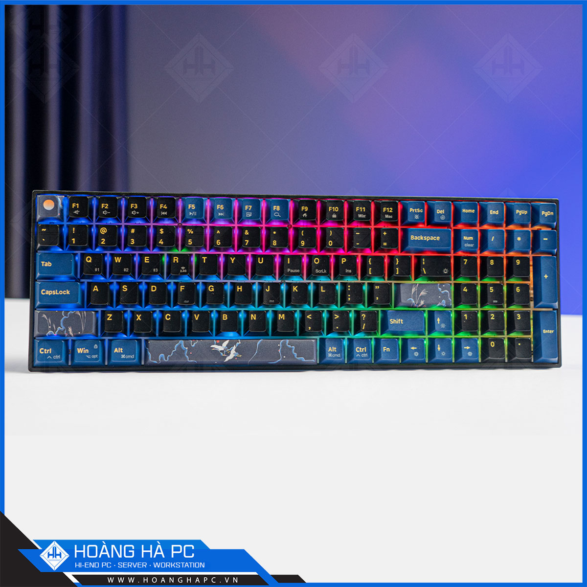 Bàn phím cơ không dây Dual Mode Newmen GM1000 (Tiên Hạc- Trăng &amp; Mây), G-Pro Yellow Switch