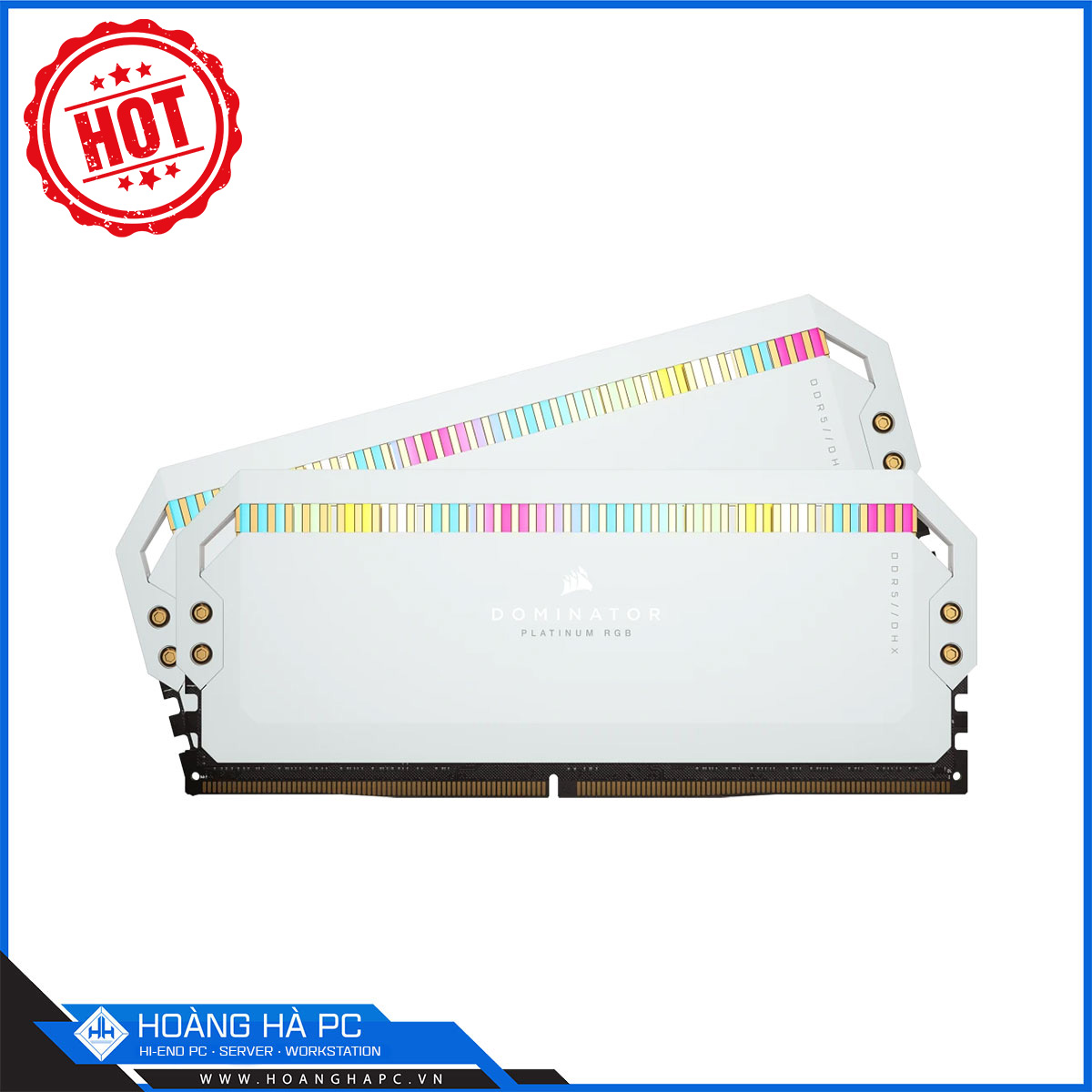 RAM DDR5 CORSAIR DOMINATOR PLATINUM RGB 64GB 5600Mhz (2x32GB) WHITE