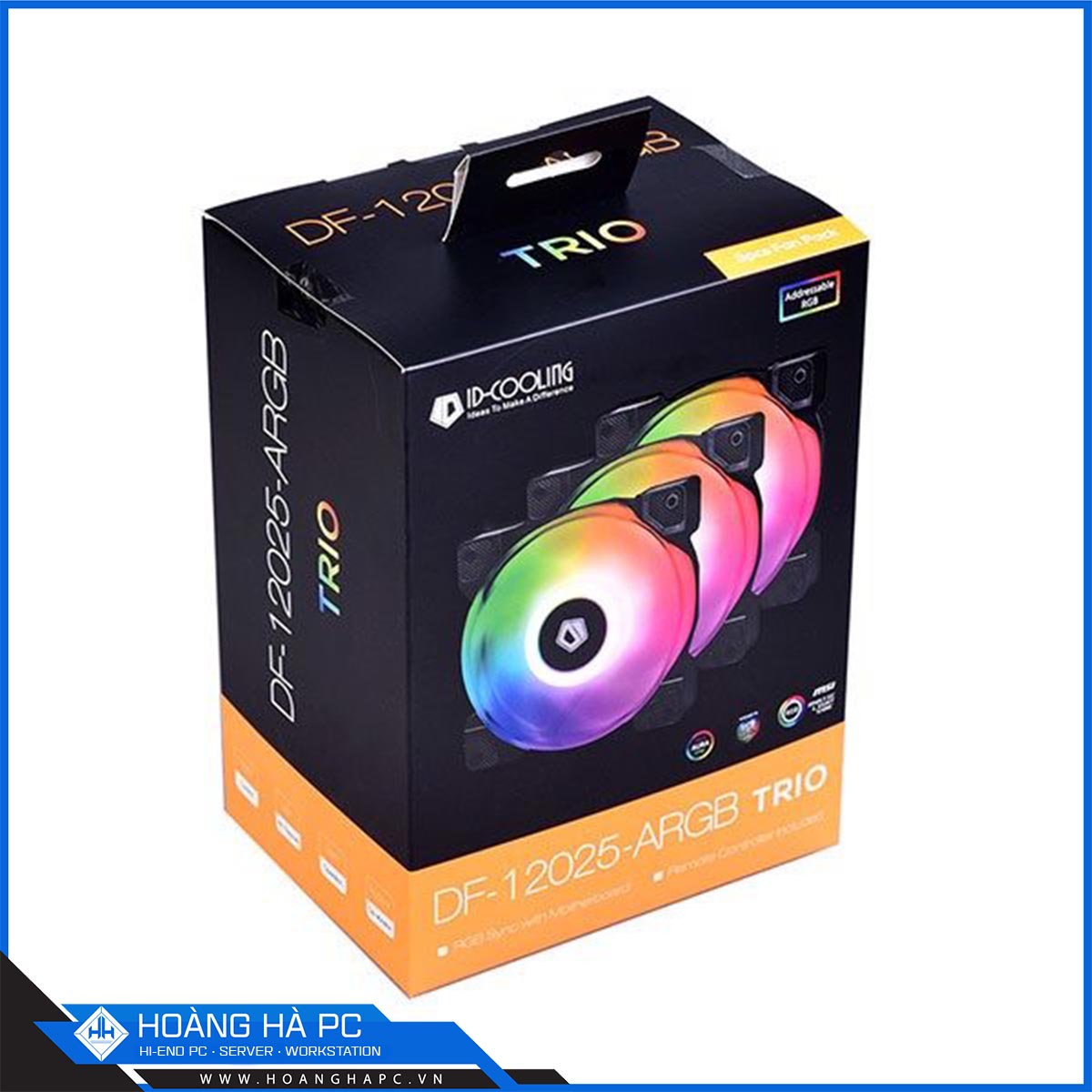 FAN CASE ID-COOLING DF-12025-ARGB TRIO 3pcs Pack-2