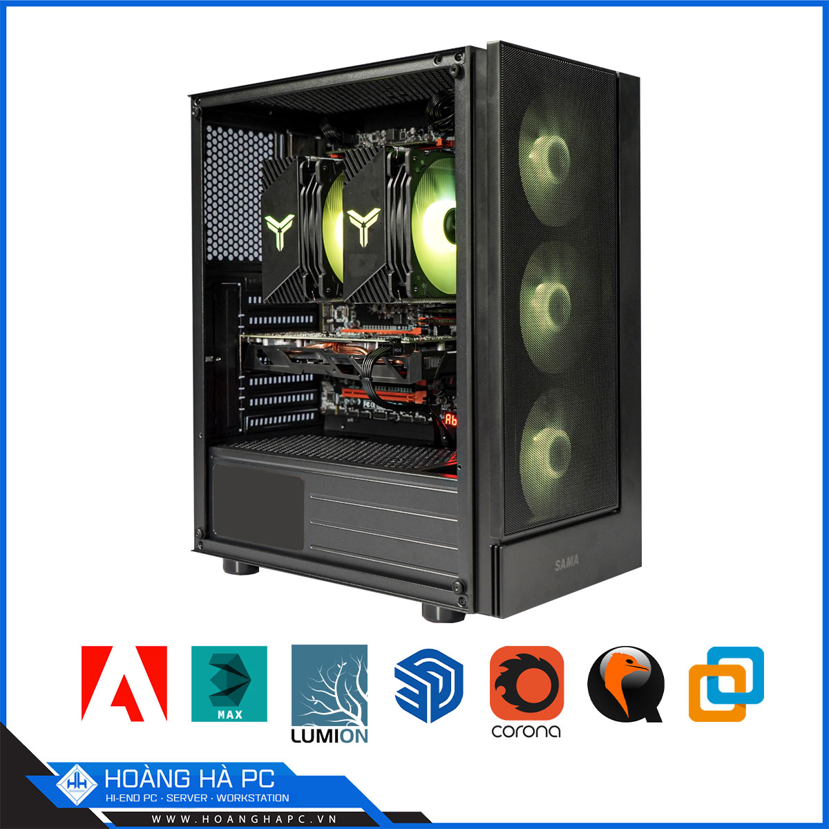 HH SERVER - DUAL XEON E5 2678V3 | 96G | NVIDIA GTX 1660 SUPER 6GB | 500G NVMe-2