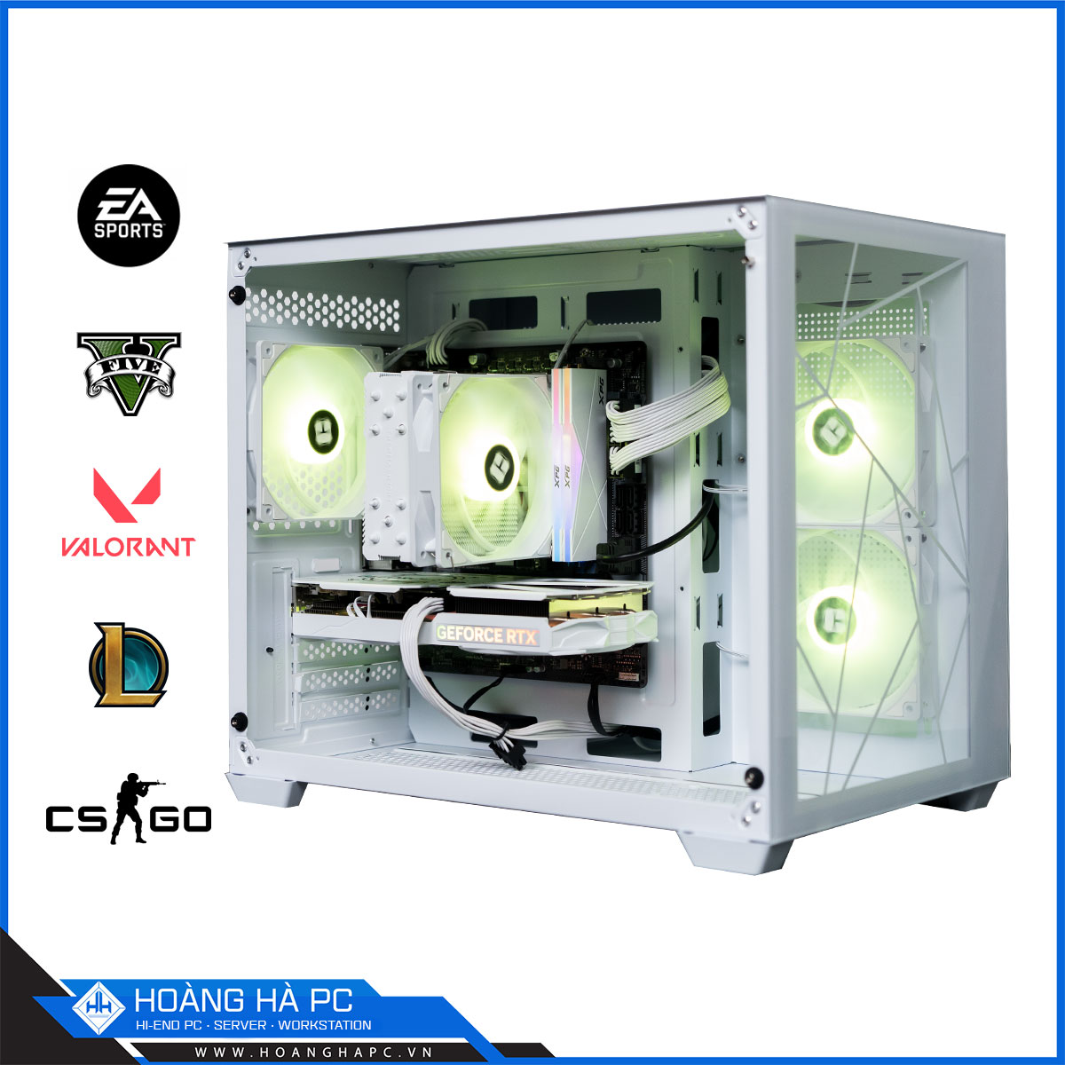 HHPC MINI LUMI II WHITE i5 12600K | 16G | RTX 3060 12G-4