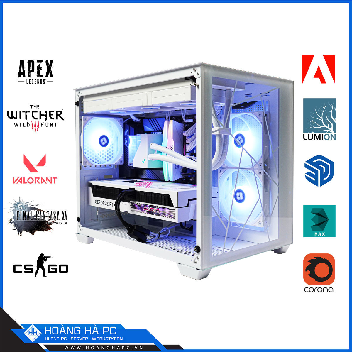 HHPC MINI LUMI II WHITE i7 14700K | 32GB | NVIDIA RTX 4070 Ti 12G-4