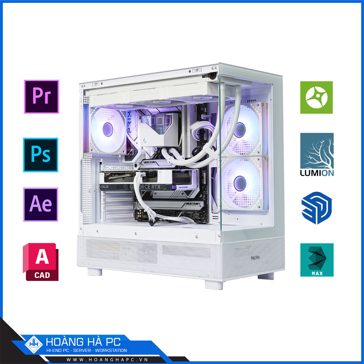 HHPC WHITE RGB CORE i7 14700K | 64G DDR5 | NVIDIA RTX 4080 SUPER 16G