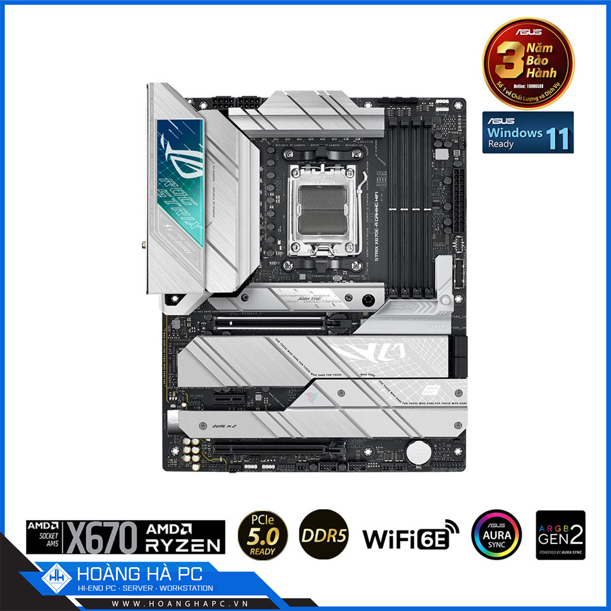 Mainboard ASUS ROG STRIX X670E-A GAMING WIFI (AMD X670, Socket AM5, ATX, 4 khe RAM DDR5)-3