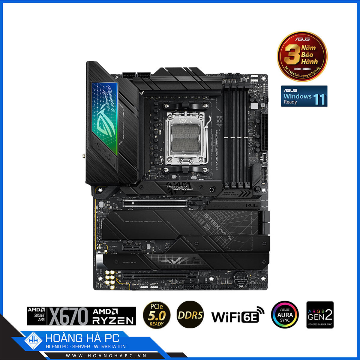 Mainboard ASUS ROG STRIX X670E-F GAMING WIFI (AMD X670, Socket AM5, ATX, 4 khe RAM DDR5)-2