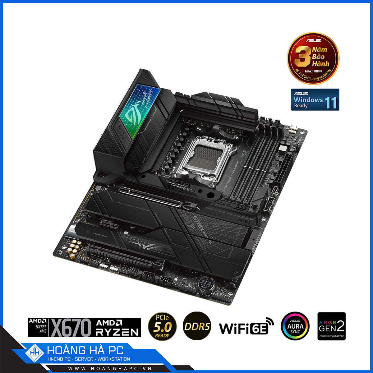 Mainboard ASUS ROG STRIX X670E-F GAMING WIFI (AMD X670, Socket AM5, ATX, 4 khe RAM DDR5)-3