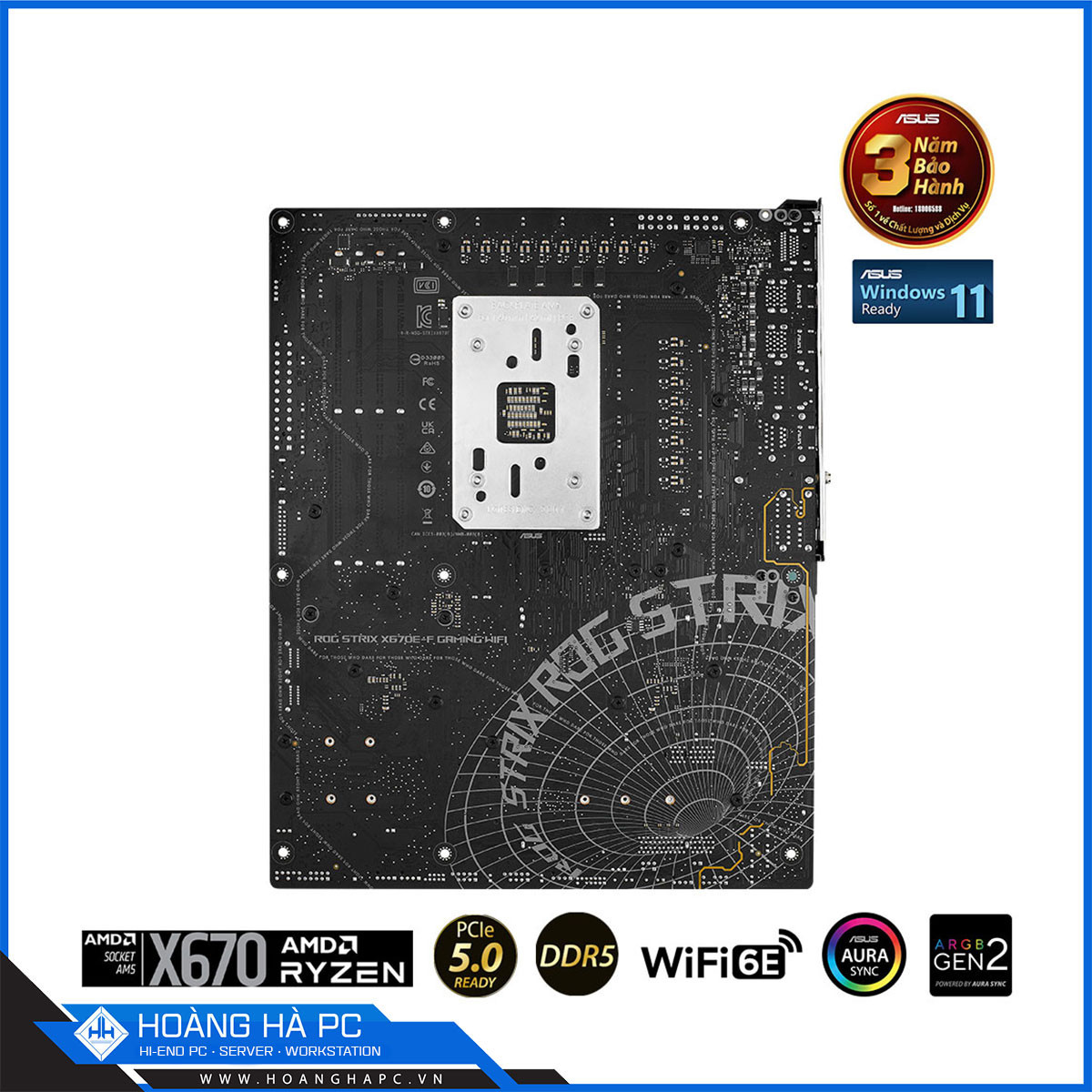 Mainboard ASUS ROG STRIX X670E-F GAMING WIFI (AMD X670, Socket AM5, ATX, 4 khe RAM DDR5)-5