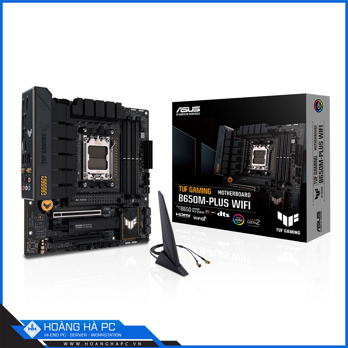 Mainboard ASUS TUF GAMING B650M-PLUS WIFI (AMD B650, Socket AM5, m-ATX, 4 khe RAM DDR5)
