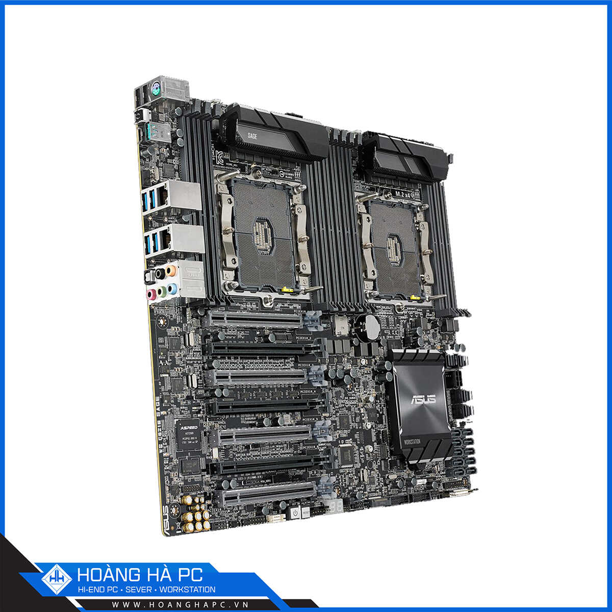 Mainboard ASUS WS C621E SAGE (Dual CPU Workstations) (Intel C621, LGA 3647, ATX, 12 Khe RAM DDR4)-5