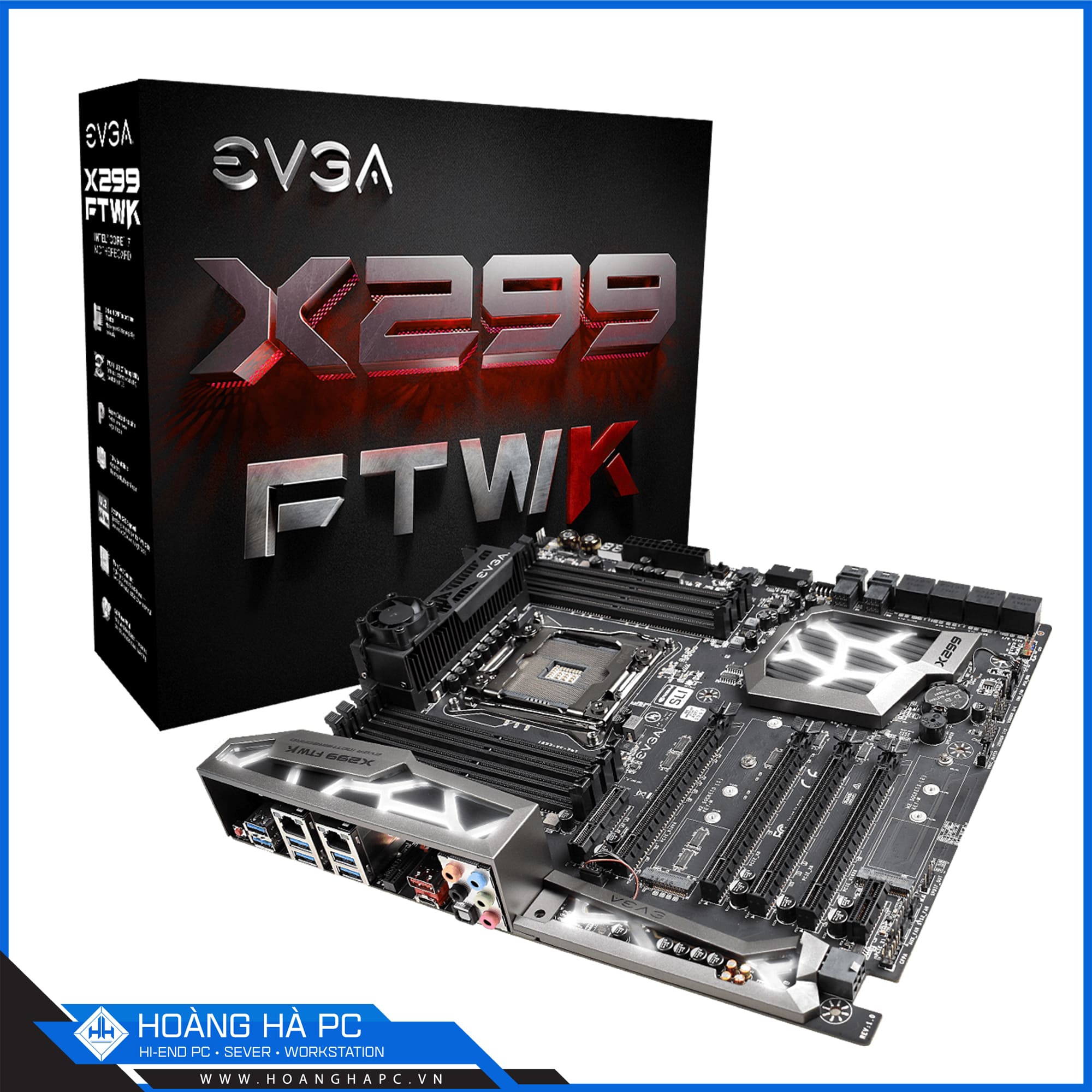 MAINBOARD EVGA X299 FTW K (Intel X299, LGA 2066, ATX, 8 Khe Cắm Ram DDR4)