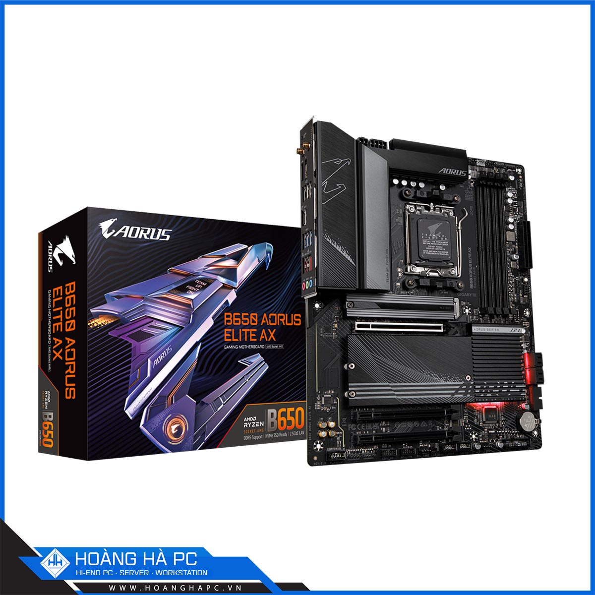 Mainboard Gigabyte B650 AORUS ELITE AX (AMD B650, Socket AM5, ATX, 4 khe RAM DDR5)
