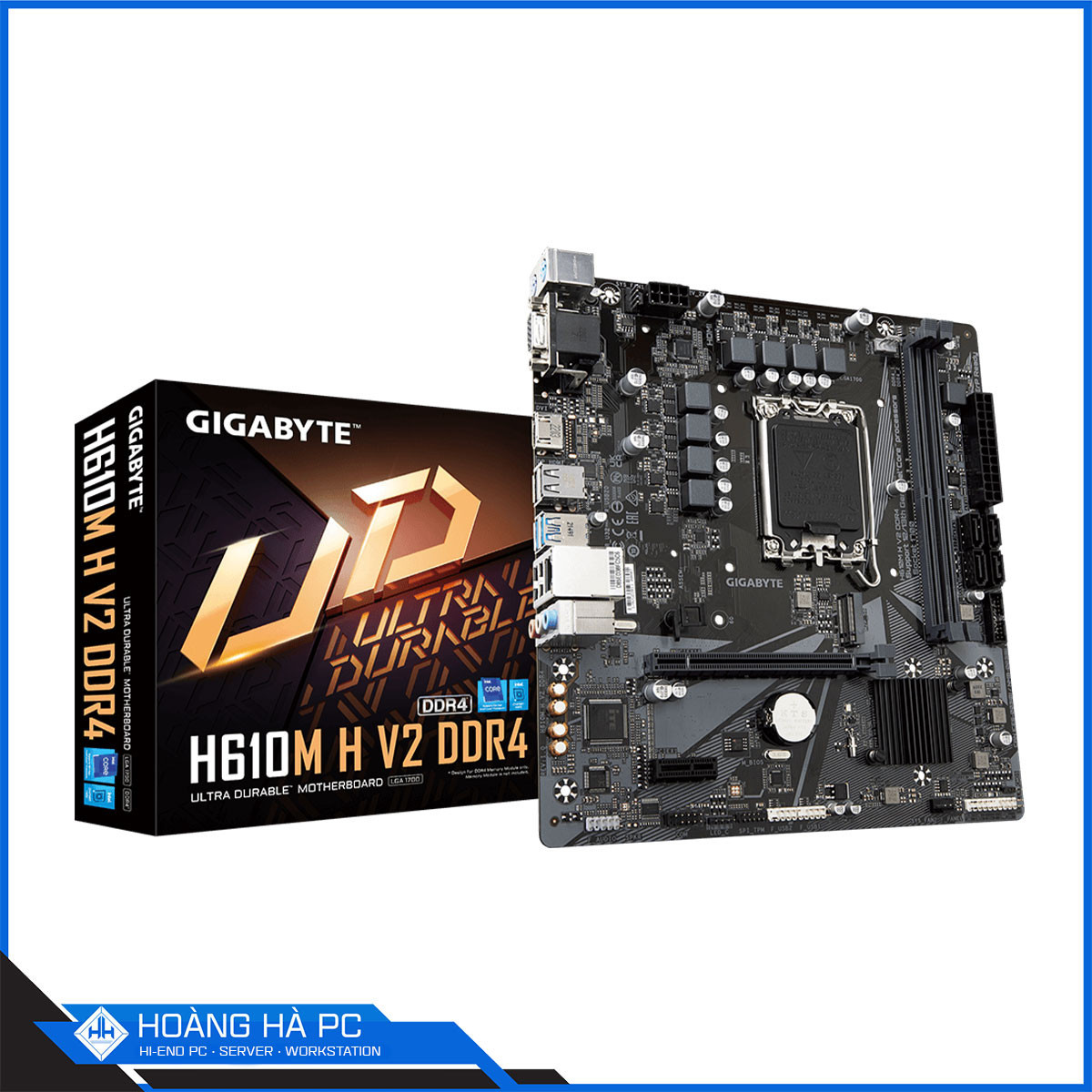 Mainboard Gigabyte H610M-H (Intel H610, Socket 1700, m-ATX, 2 khe RAM DDR4)