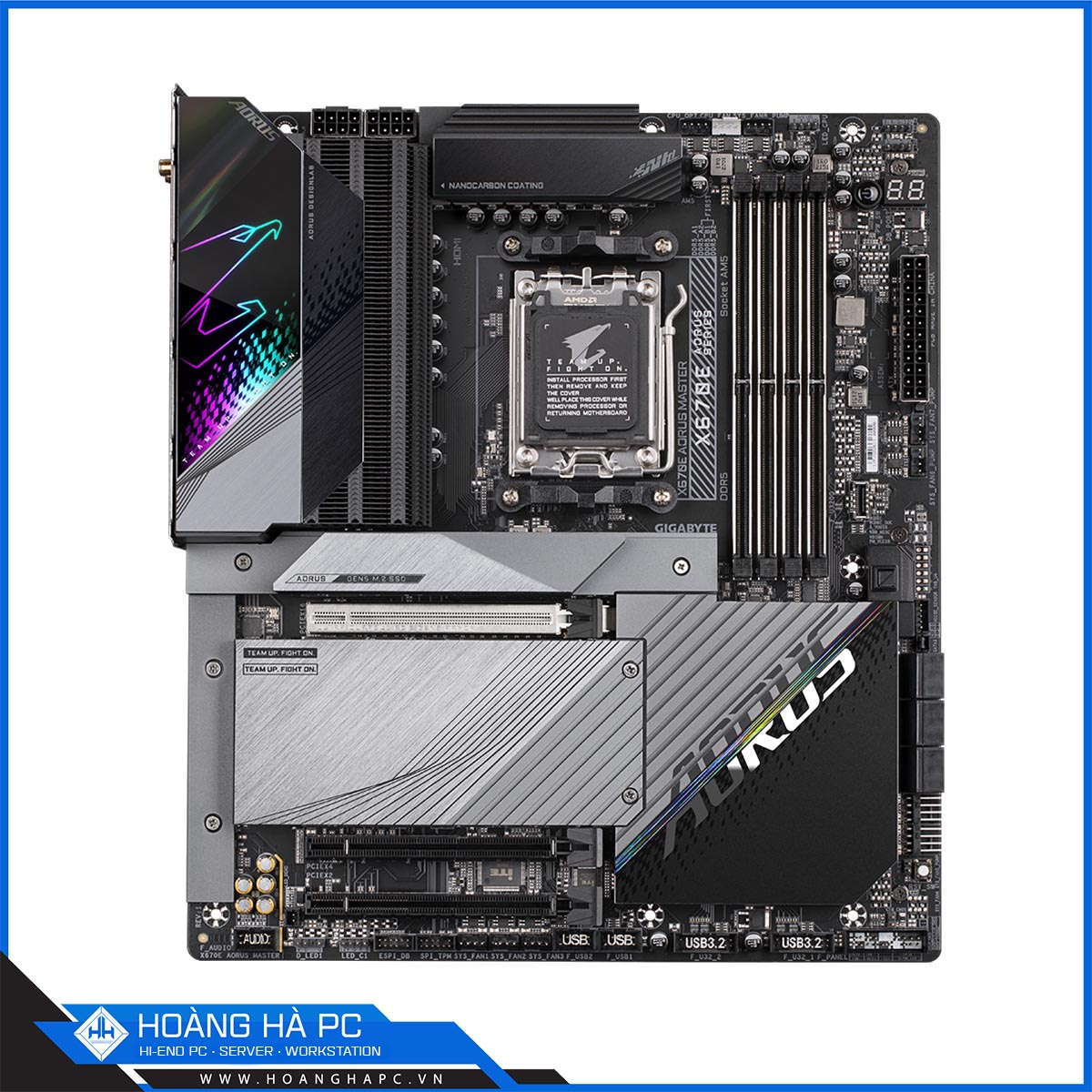 Mainboard GIGABYTE X670E AORUS MASTER (AMD X670, Socket AM5, ATX, 4 Khe Cắm Ram DDR5)-2
