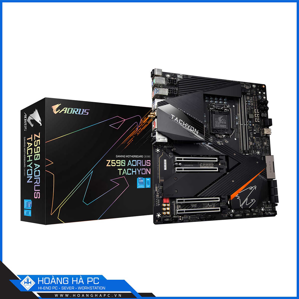 Mainboard Gigabyte Z590 AORUS TACHYON (Intel Z590, Socket 1200, ATX, 2 khe Ram DDR4)