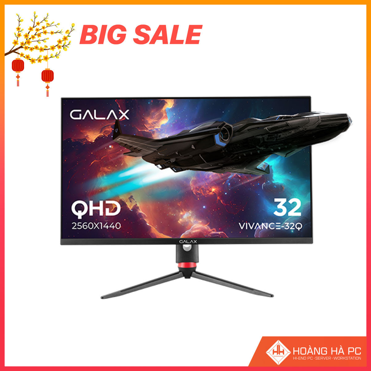 Màn hình Gaming Galax Vivace-32Q (VI-32Q) (32 inch/ 2K/ IPS/ 165Hz/ 1ms / G-Sync) 