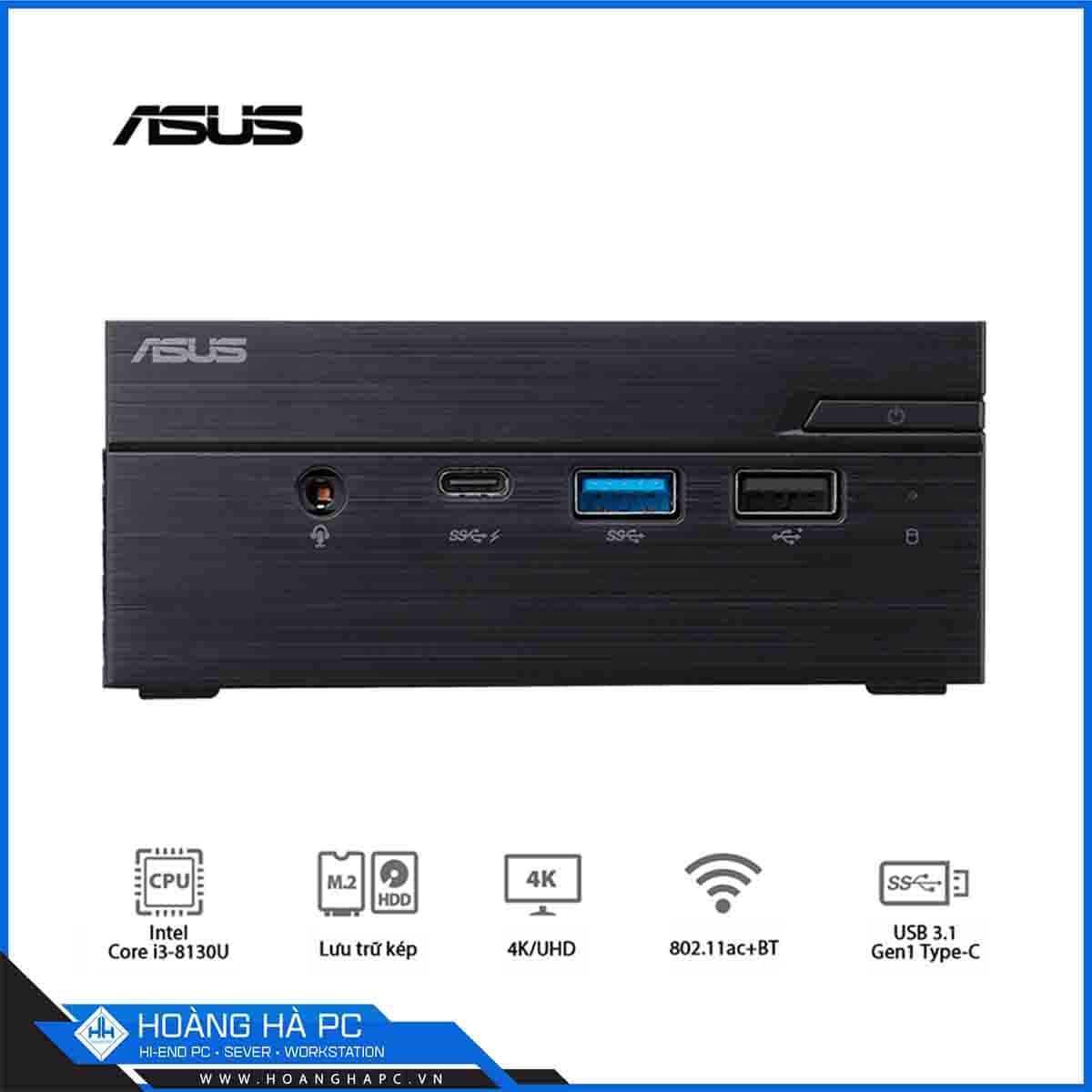 Mini PC Asus PN60-BElead (Intel Core i3-8130U/ 8G/ 256G)-5