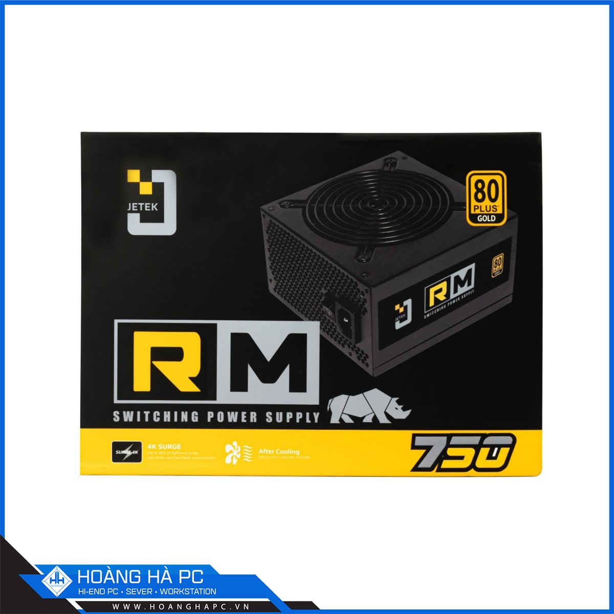 Nguồn Jetek RM750 750W V3 (80 Plus Gold/Non Modular)
