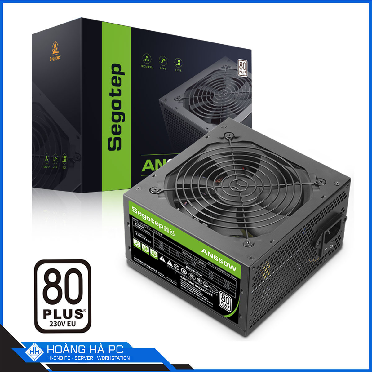 Nguồn Segotep AN650W 650W (80 Plus/ Non Modular)