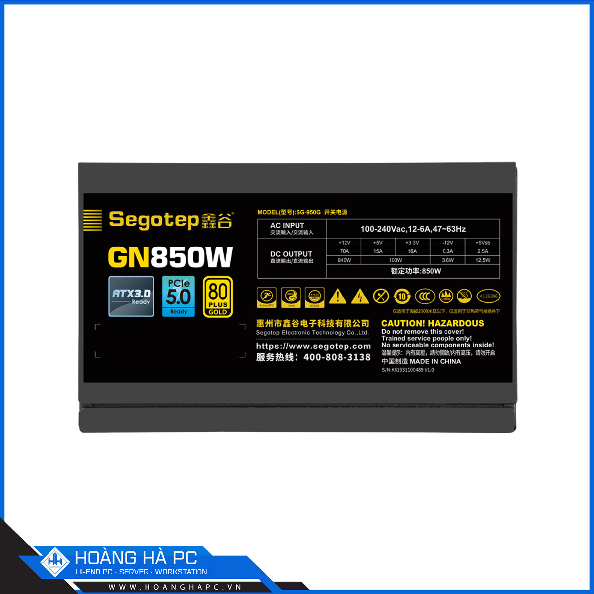 Nguồn Segotep GM850 850W (80 Plus Gold/ ATX 3.0/ PCIE 5.0/ Full Modular/ Black)-4