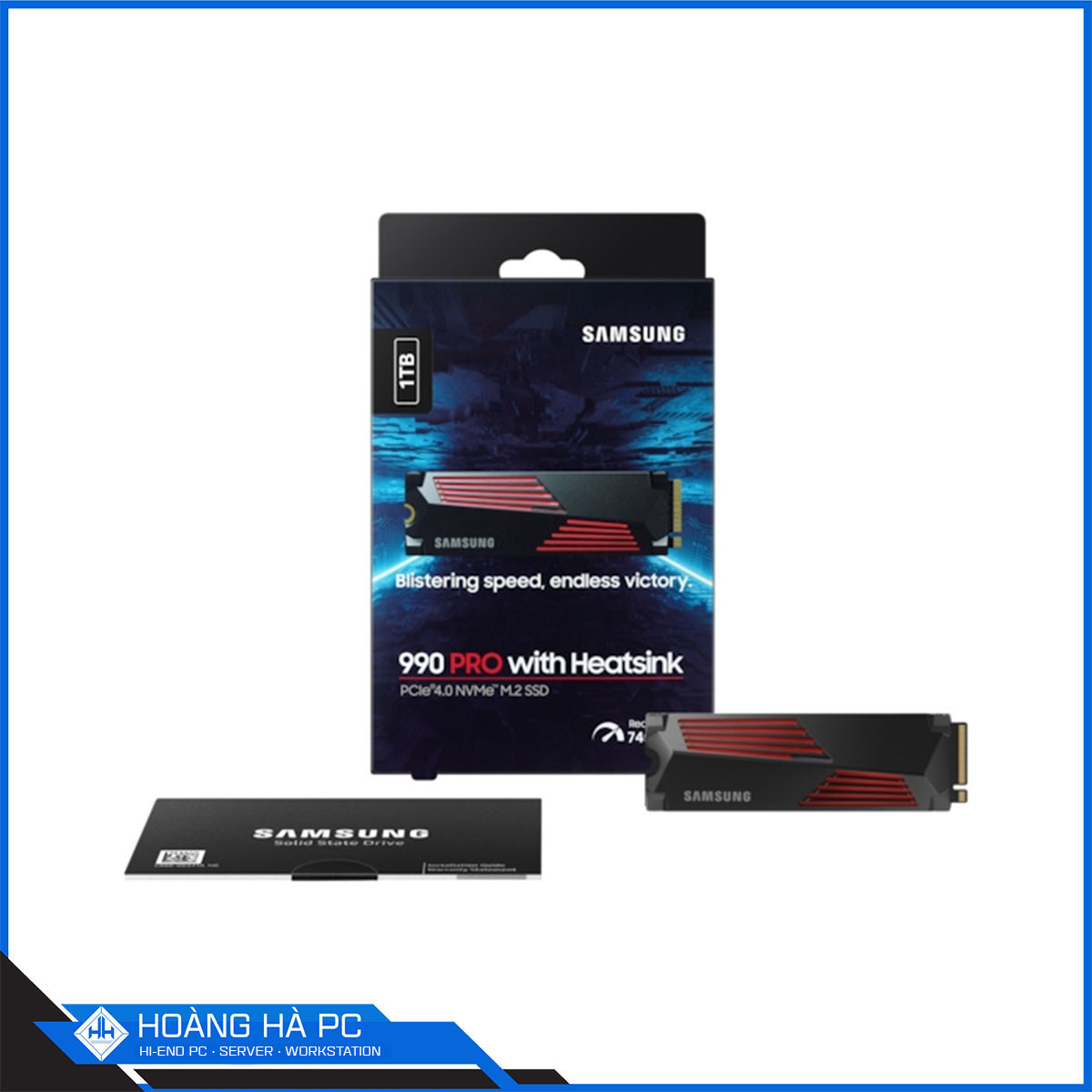 Ổ cứng SSD Samsung 990 Pro Heatsink 1TB PCIe NVMe 4.0x4 (Đọc 7450MB/s - Ghi 6900MB/s) -3
