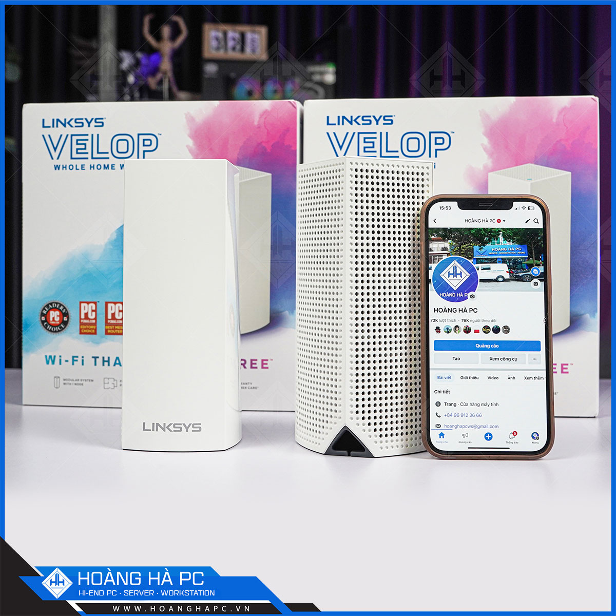 Router Wifi Linksys Velop Home Mesh System WHW0301- 1 Pack (AC2200)-8