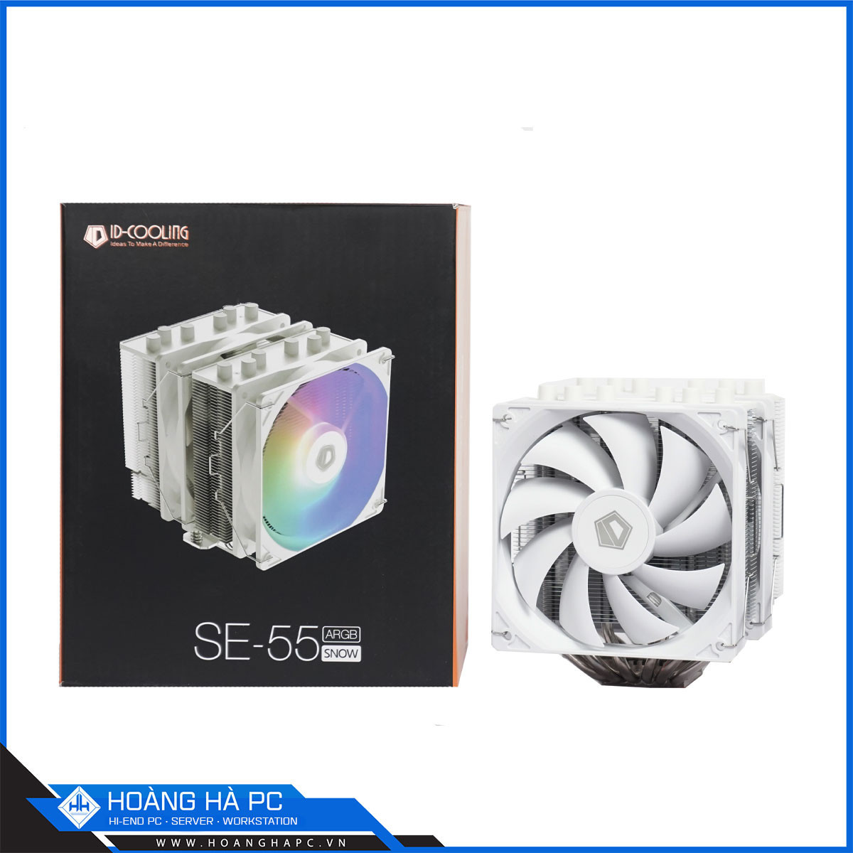 Tản nhiệt CPU ID-Cooling SE-55 White ARGB
