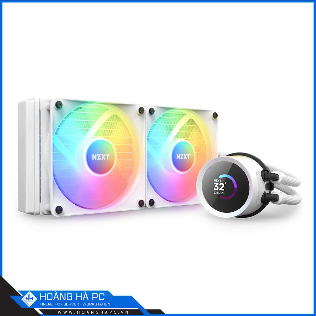 Tản nhiệt nước CPU NZXT Kraken 240 RGB White RL-KR240-W1