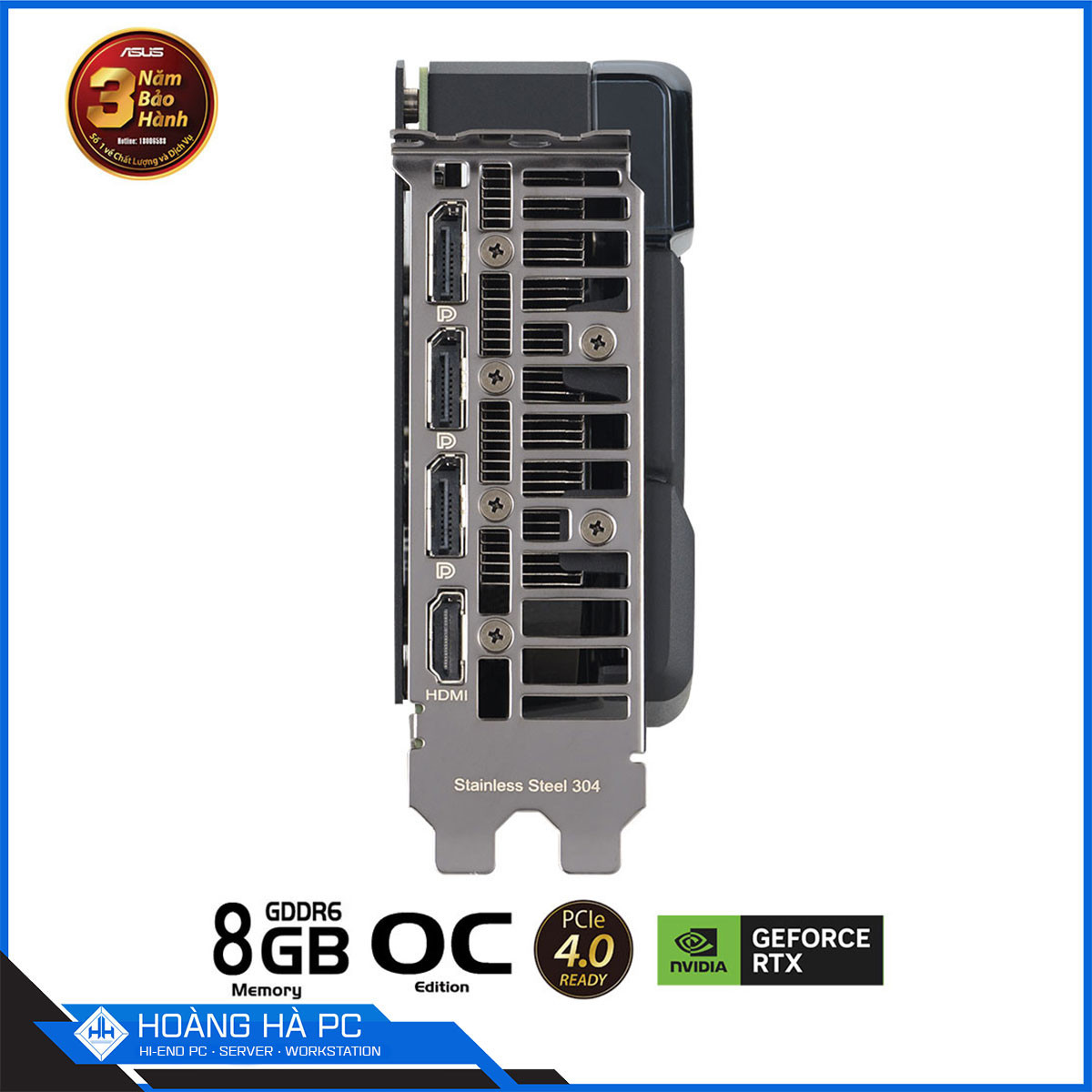 VGA ASUS DUAL RTX 4060 O8G EDITION (GDDR6, 128-bit, HDMI+DP, 1x8-pin)-9