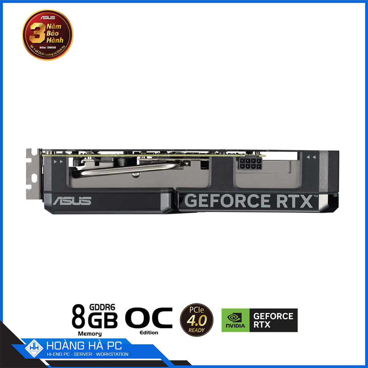 VGA ASUS DUAL RTX 4060 O8G EDITION (GDDR6, 128-bit, HDMI+DP, 1x8-pin)-7