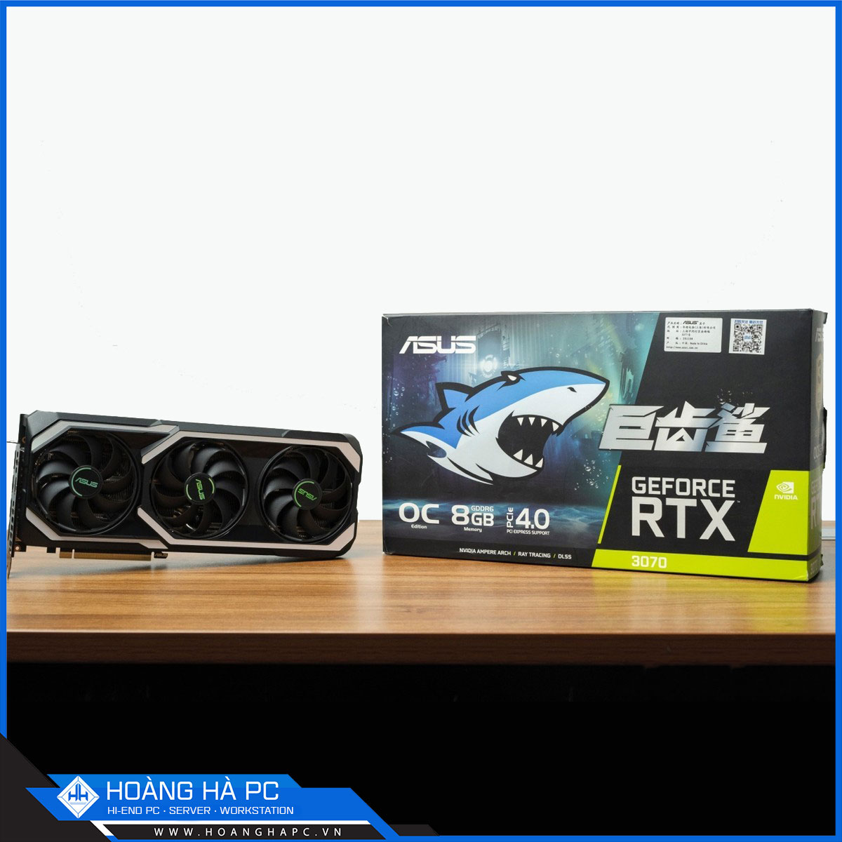 VGA ASUS RTX 3070 ATS O8G MEGALODON 99% (8GB GDDR6, 256-bit, HDMI +DP, 2x8-pin)