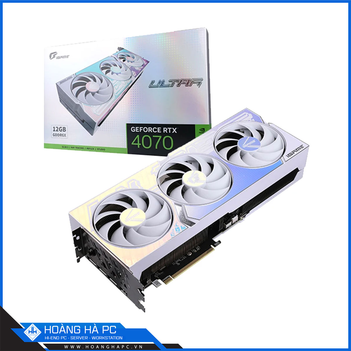 VGA Colorful iGame RTX 4070 Ultra W OC V2-V (12GB GDDR6X, 192 bit, HDMI + DP, 1 x 16-pin)