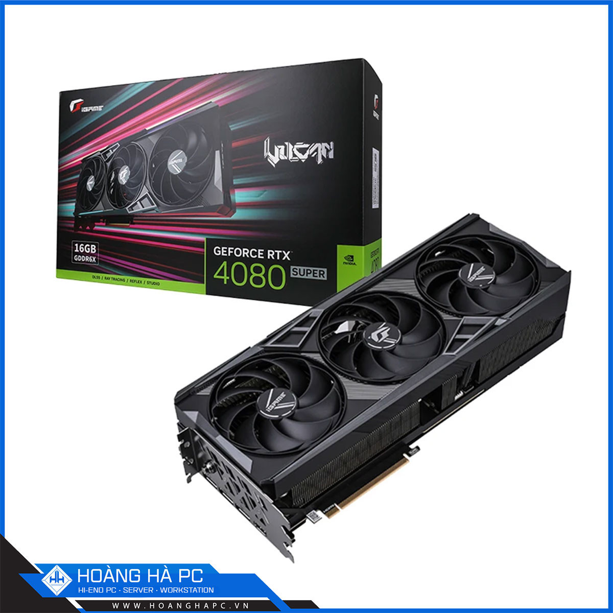 VGA COLORFUL iGAME RTX 4080 SUPER VULCAN OC 16GB-V (16GB GDDR6X, 256-bit, HDMI+DP, 1x16-pin)