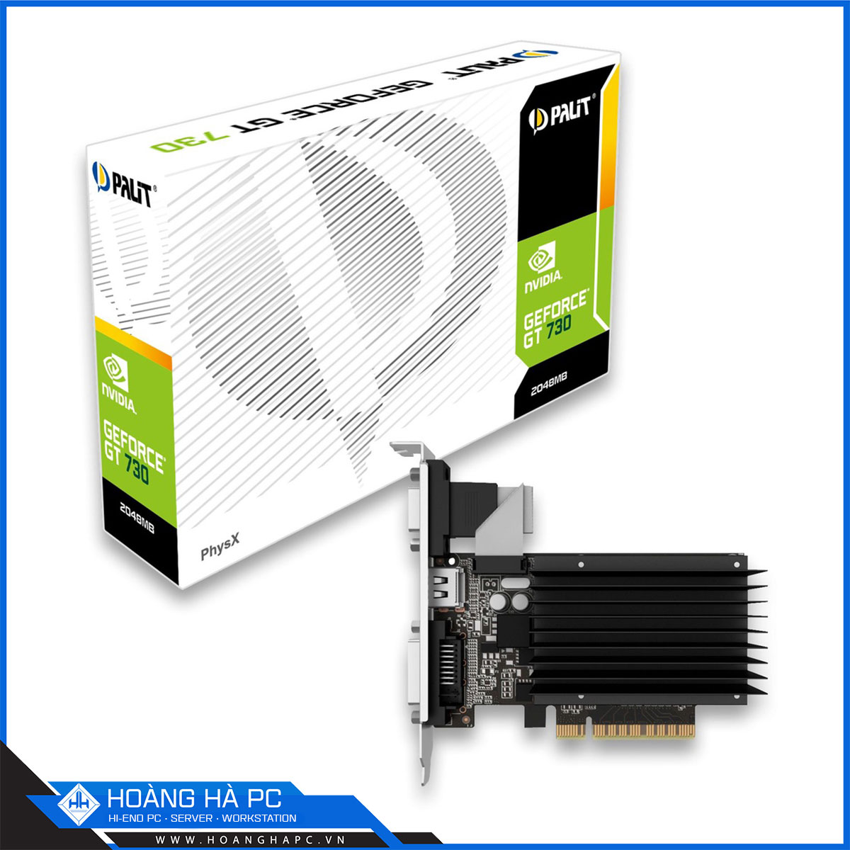  VGA PALIT GEFORCE GT 730 (2G, 64-bit, DVI+HDMI)