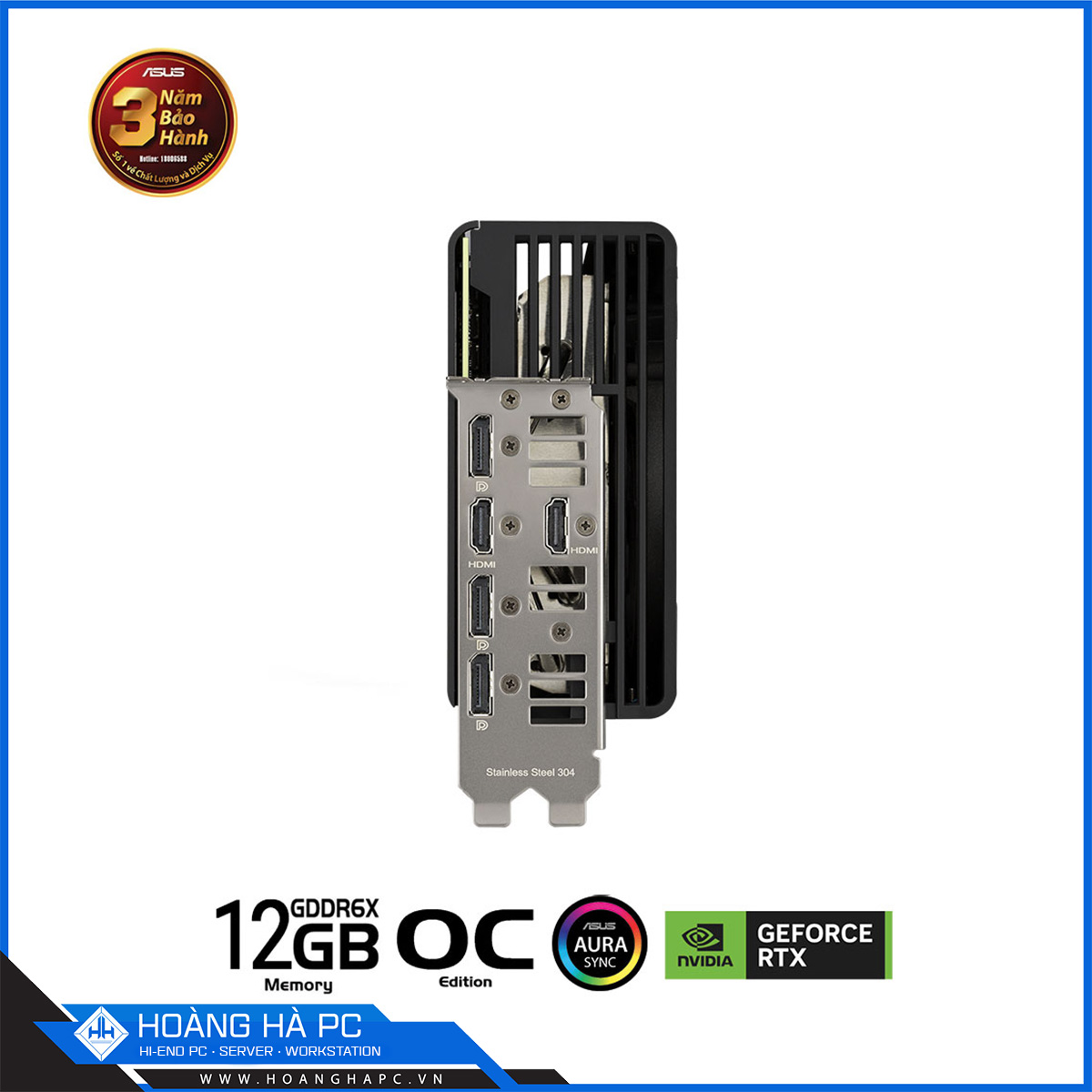 VGA ASUS ROG STRIX RTX 4070Ti 12G OC (12GB GDDR6X, 192 bit, HDMI + DP, 1 x 16-pin)-4