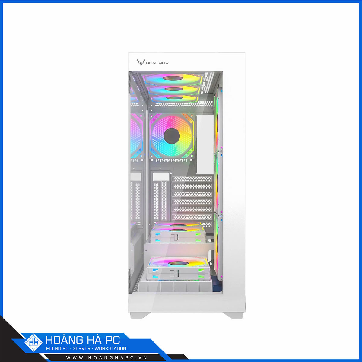 Vỏ case Centaur CT-Nova (Mid Tower/Màu Trắng) - No Fan-6