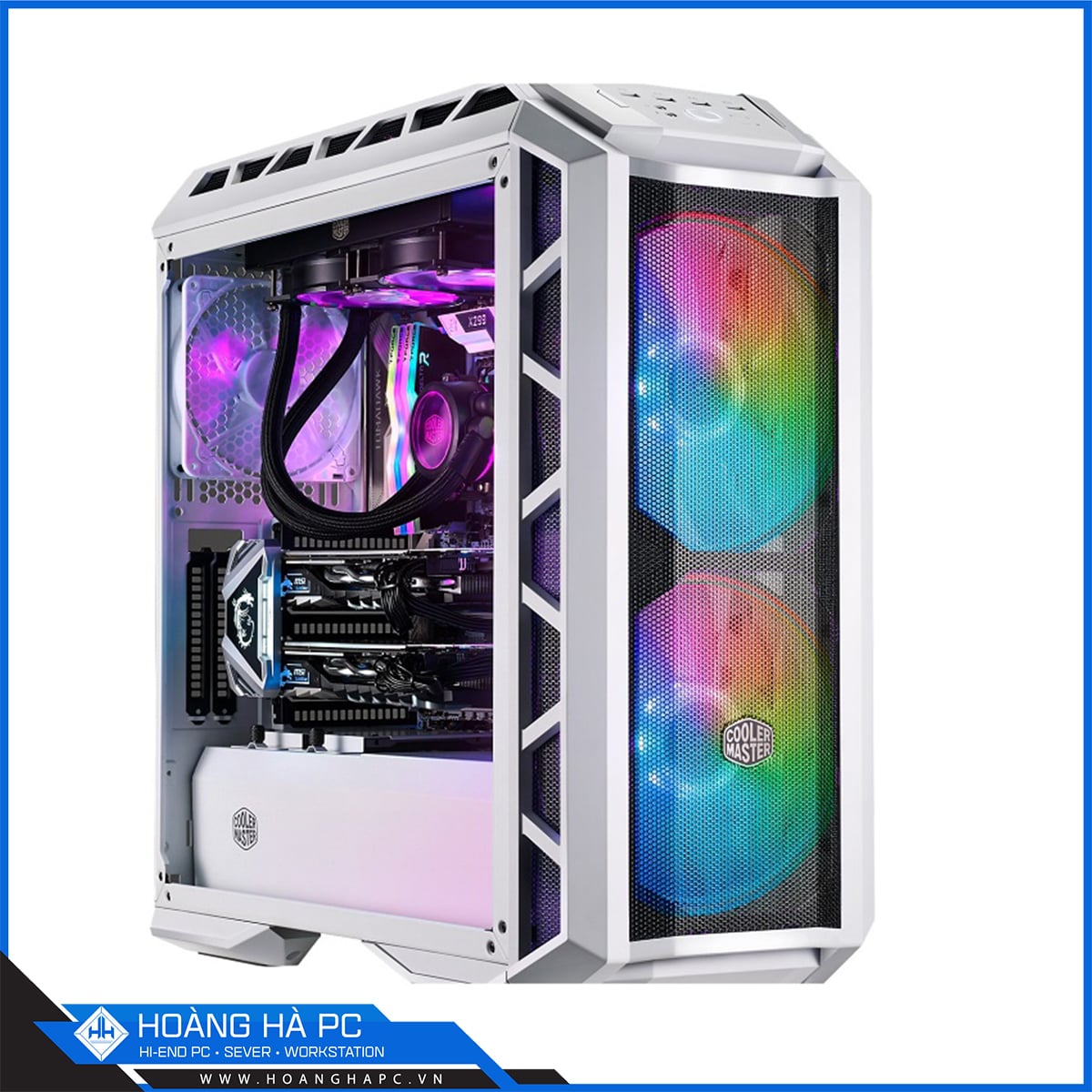 Vỏ Case Cooler Master MasterCase H500P TG Mesh White ARGB (Mid Tower/Màu Trắng)-3