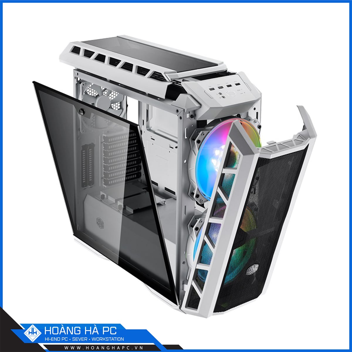 Vỏ Case Cooler Master MasterCase H500P TG Mesh White ARGB (Mid Tower/Màu Trắng)-5